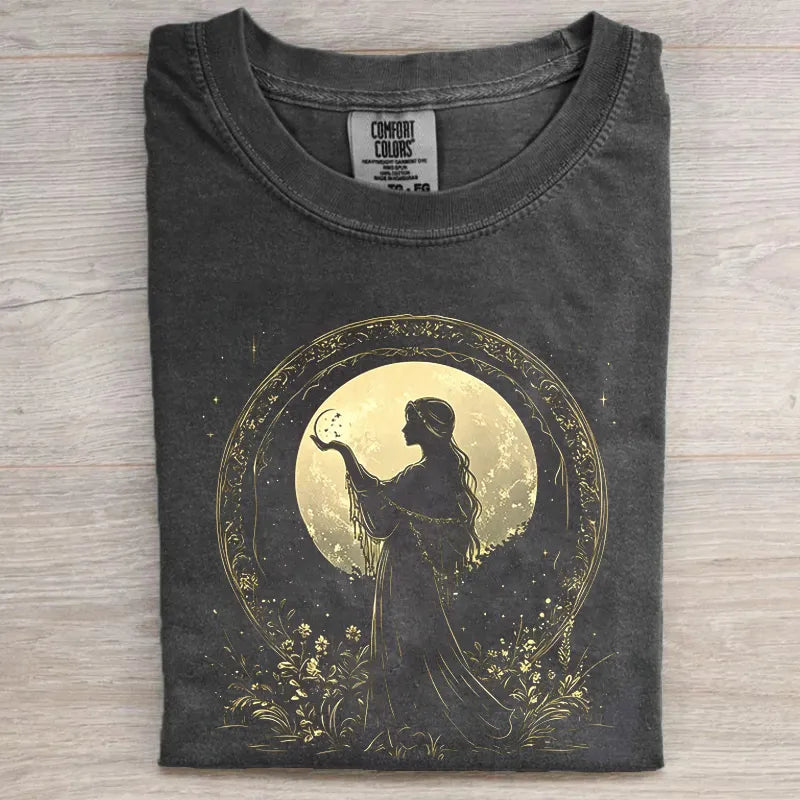 Vintage Moon Goddess Celestial T-shirt