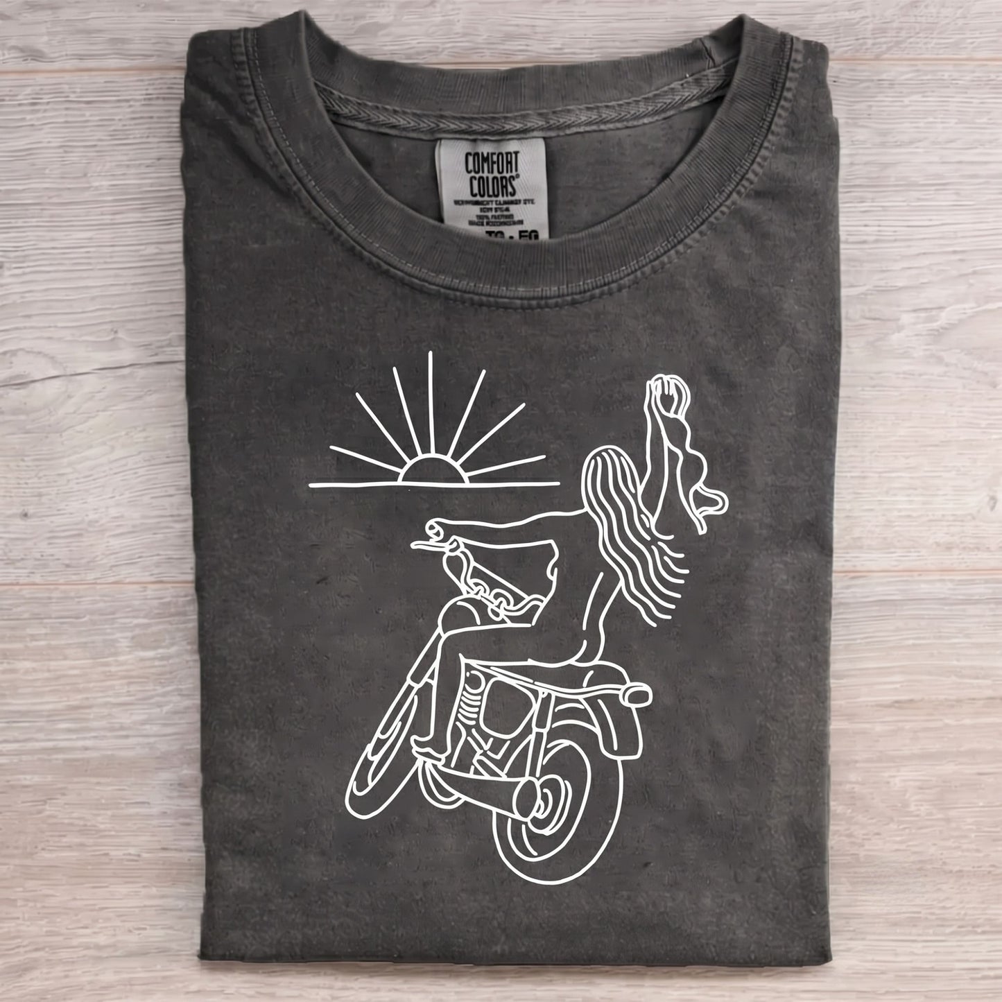 Naked Girl On Ride T-shirt