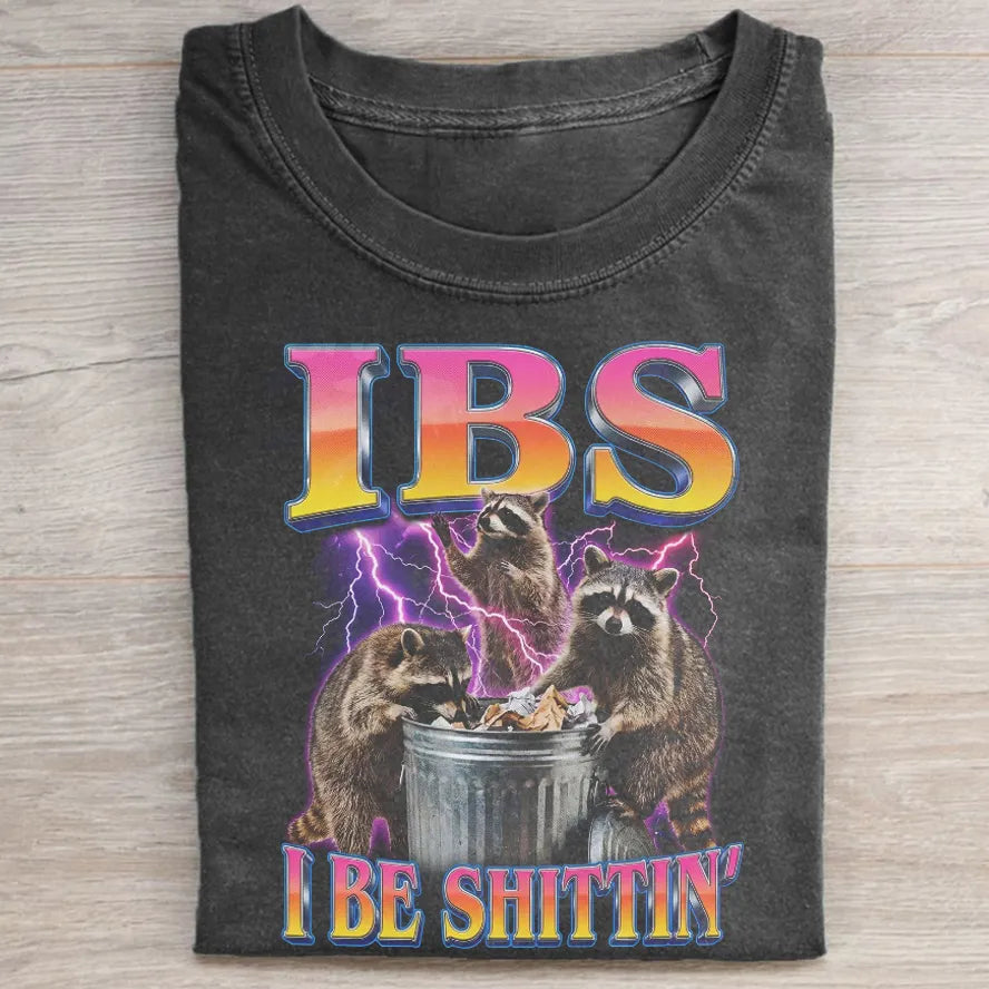 I Be Shittin Funny Raccoon Meme T-shirt