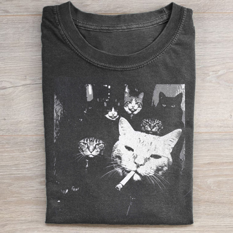 Funny Gangster Cat T-shirt
