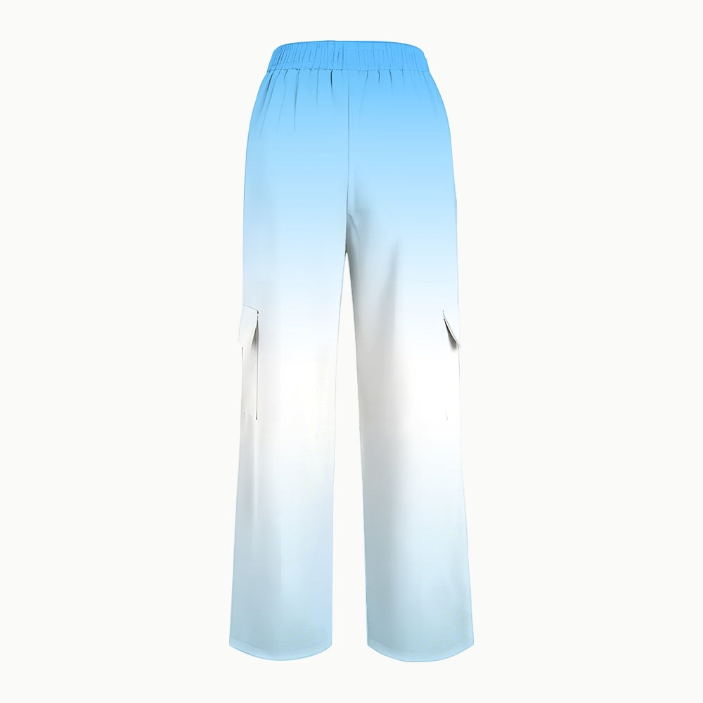 Women's Peace Ocean Ombre Printed Scrub Set SG07