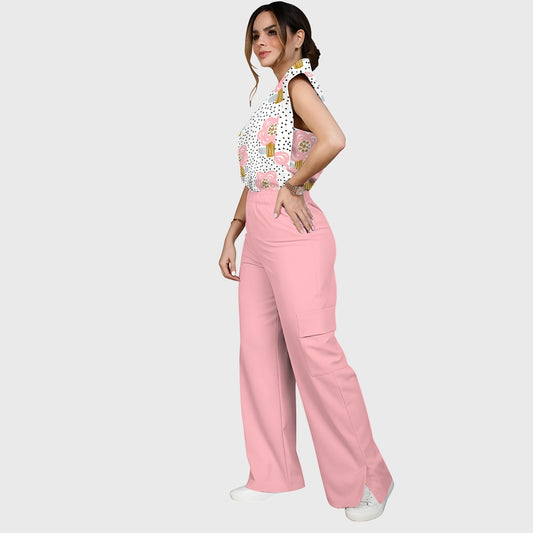 Women's Polka Dot Printed Scrub Set SP07