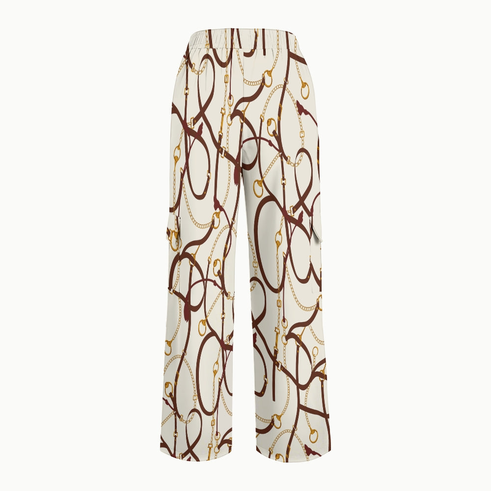 Women's Metallic Line Series Printed Scrub Set SM01