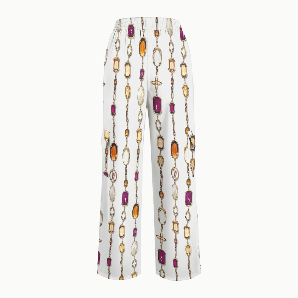 Women's Metallic Line Series Printed Scrub Set SM02