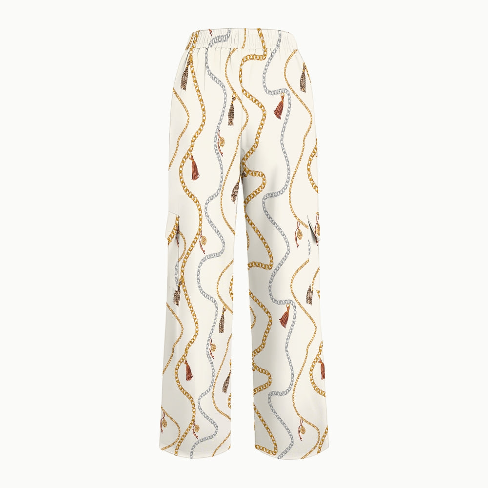 Women's Metallic Line Series Printed Scrub Set SM03