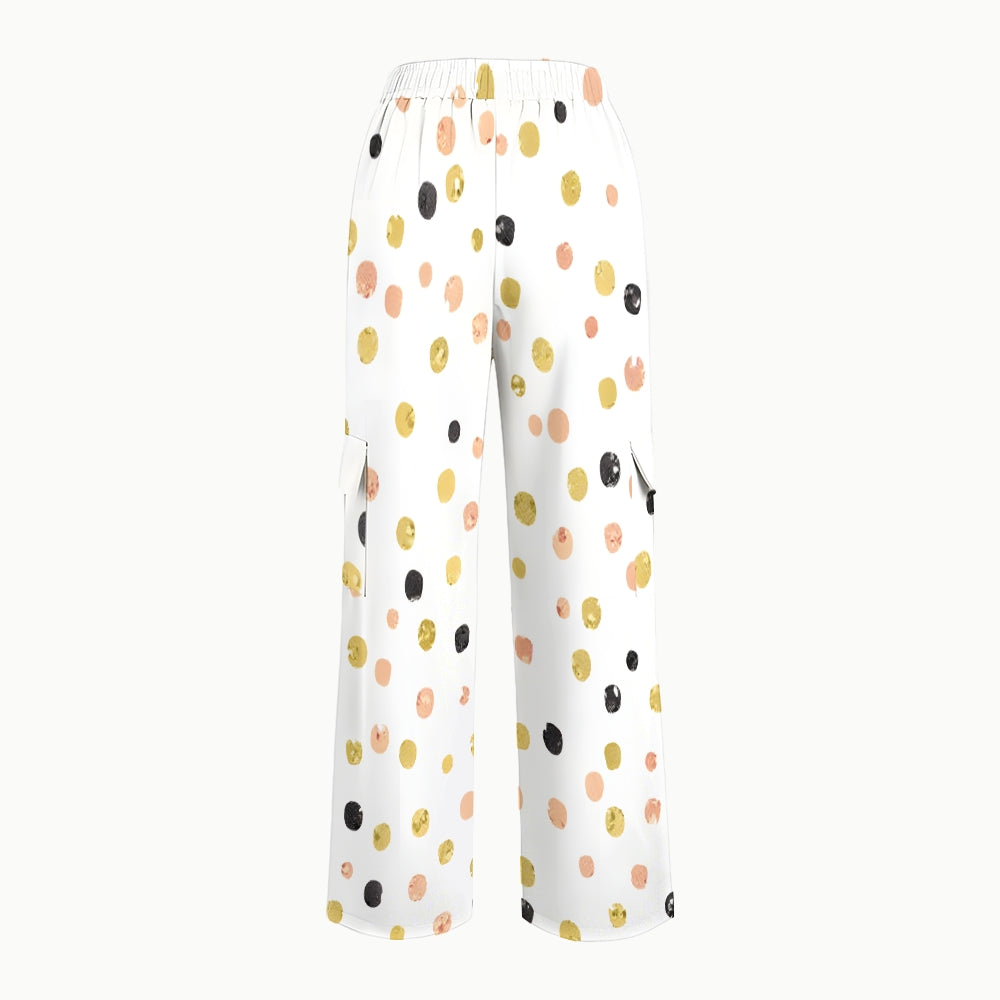 Women's Polka Dot Printed Scrub Set SP12