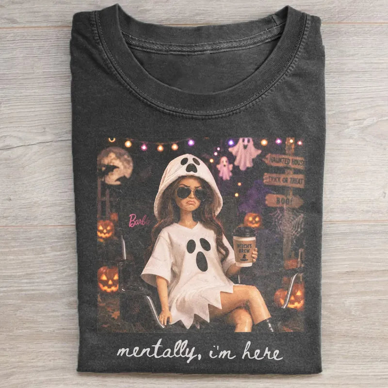 Funny Doll Face Halloween T-shirt