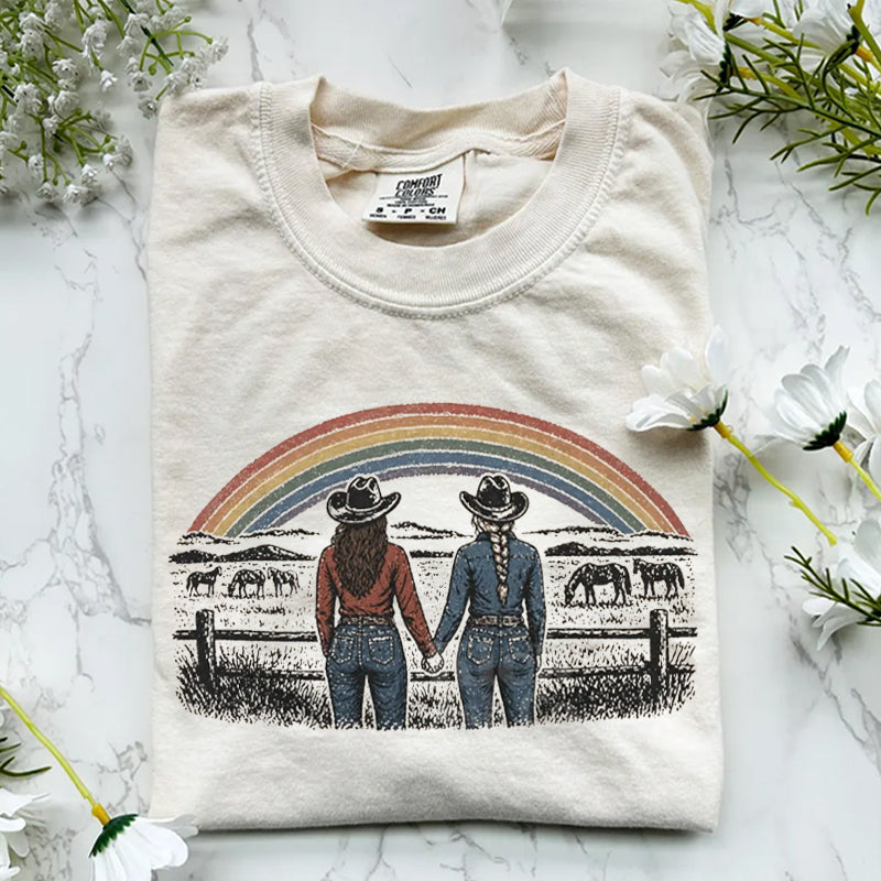 Vintage Lesbian Cowgirl T-shirt