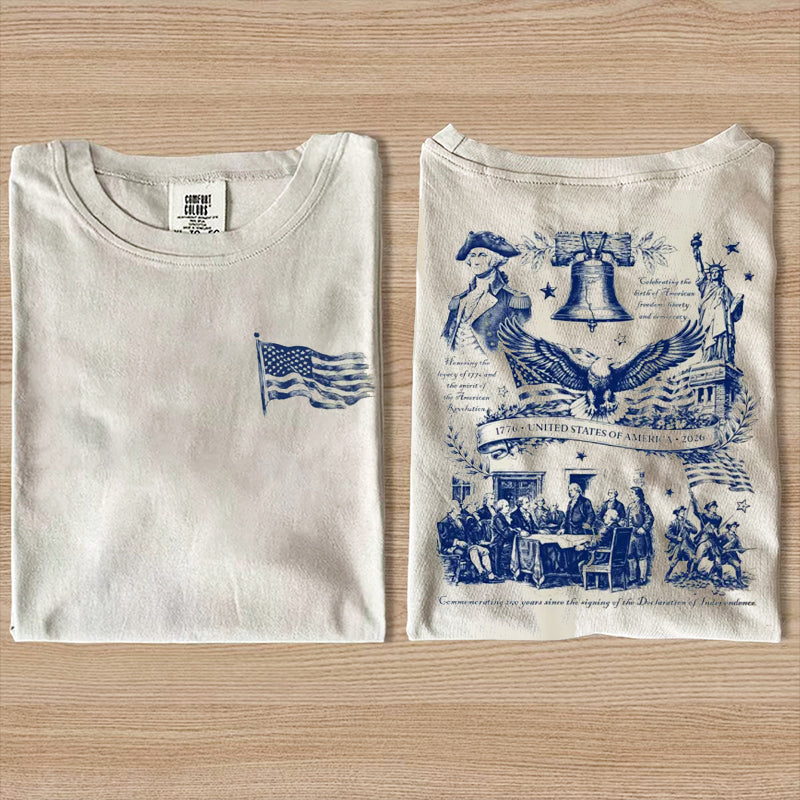 Vintage USA Flag 1776 T-shirt