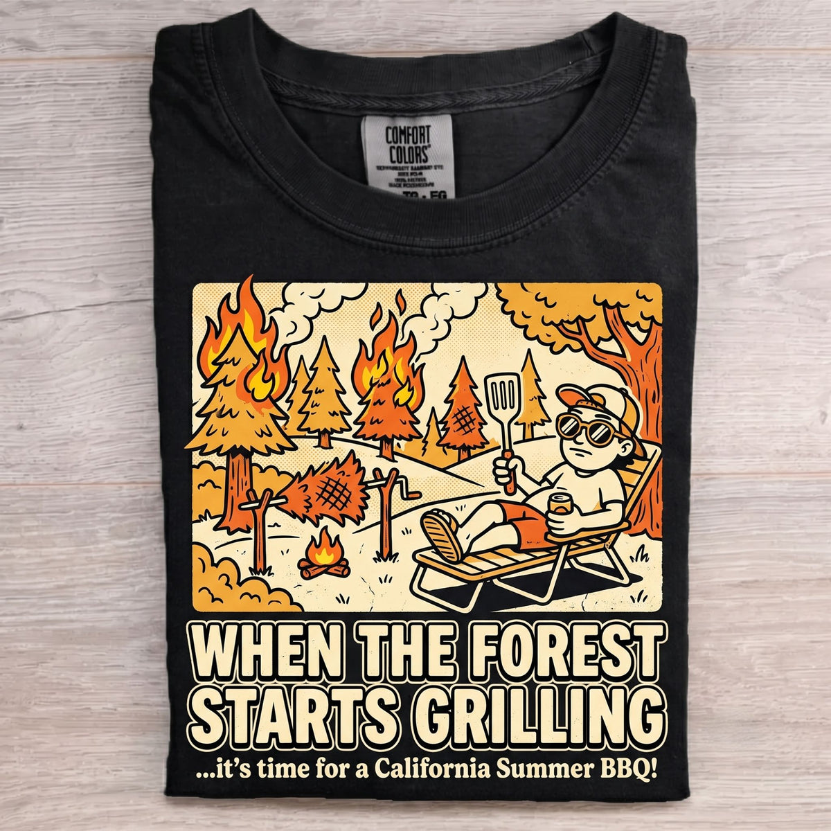 Cralifornia Summer BBQ Dark Humor T-Shirt