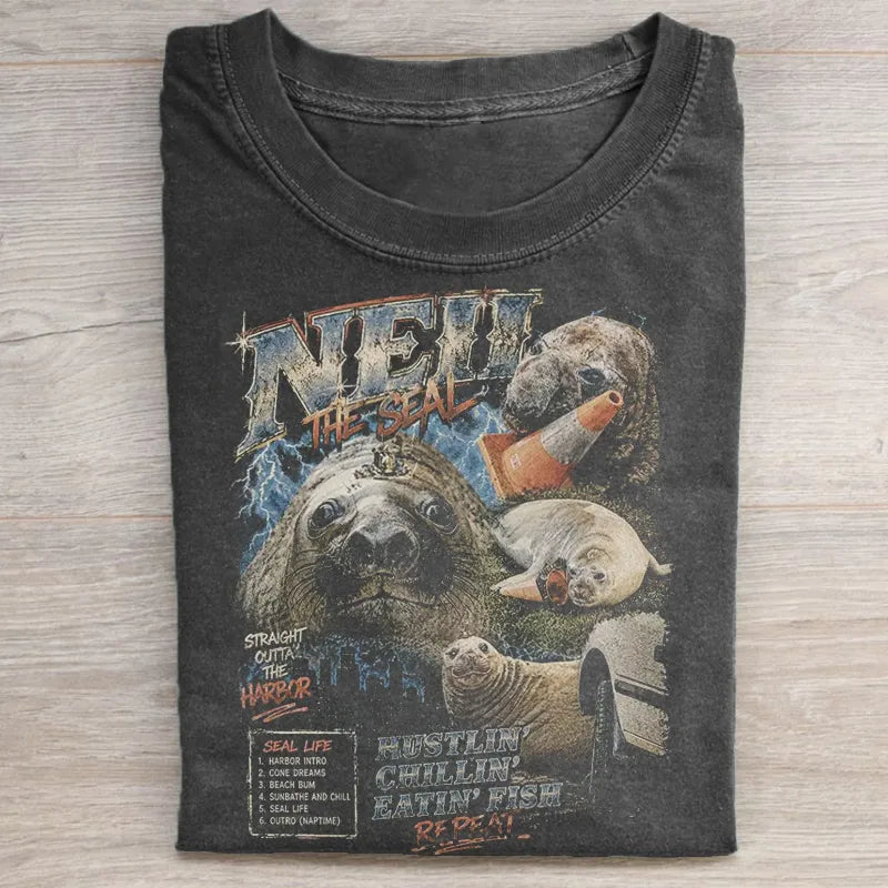 Neil The Seal Moon T-shirt