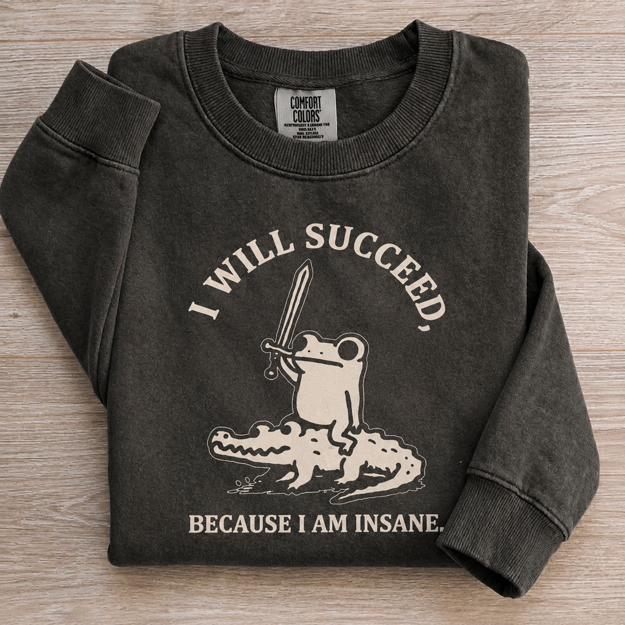 I Will Succeed Because I Am Insane Sweatshirt
