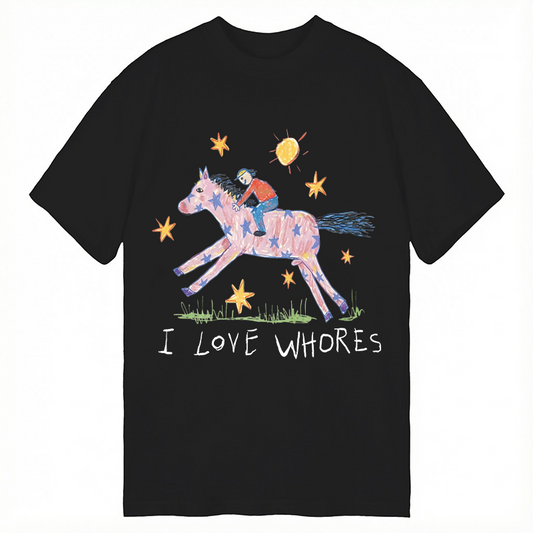 Modecanvas I Love Whores Meme DTG Printing Classic T-Shirt