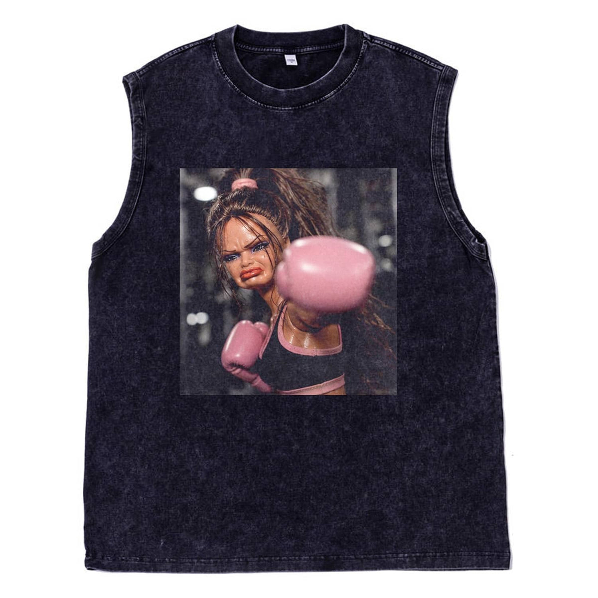 GYM DOLL GIRL FUNNY FACE MEME TEE