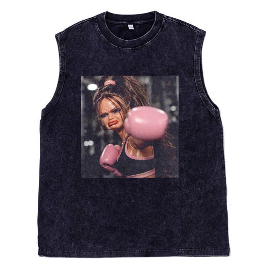 GYM DOLL GIRL FUNNY FACE MEME TEE