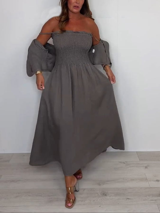 Women's Casual Square Neck Suspender Dress + Jacket Set