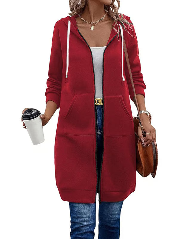 Women Casual Zip up Fleece Hoodies(BUY 2 FREE SHIPPING)