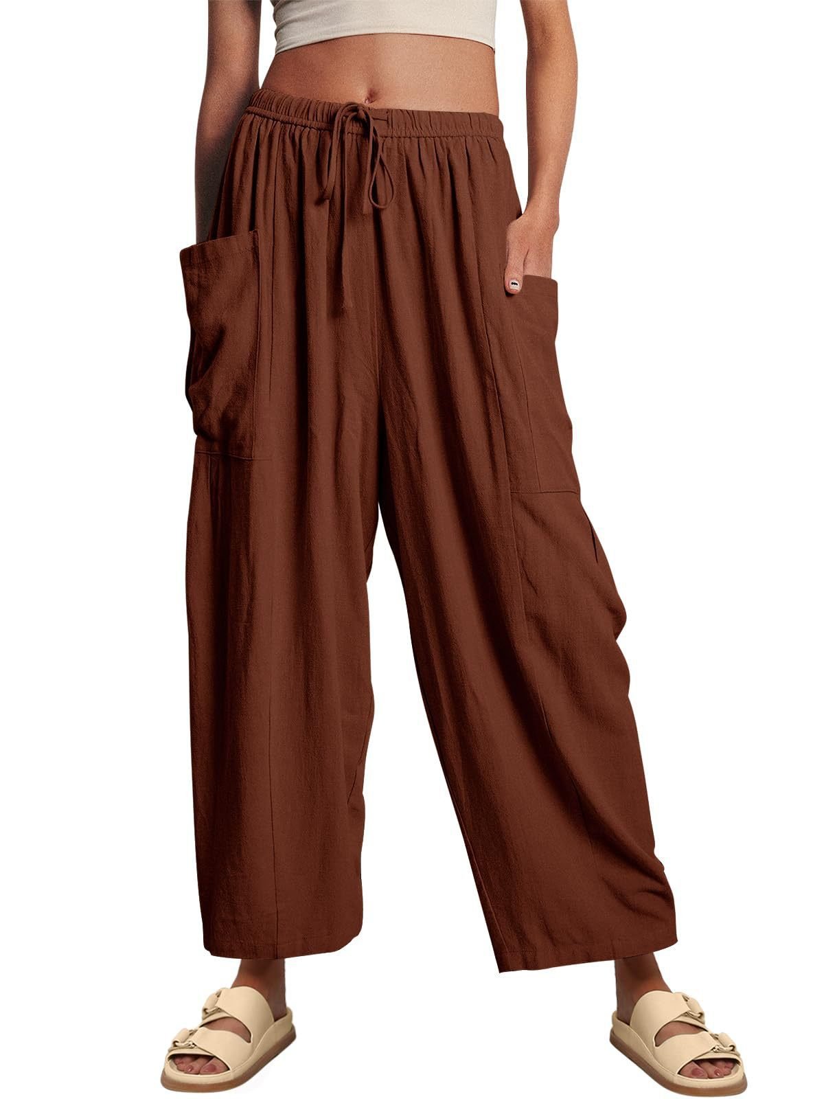 👖Women's Linen Casual Wide Leg Pants