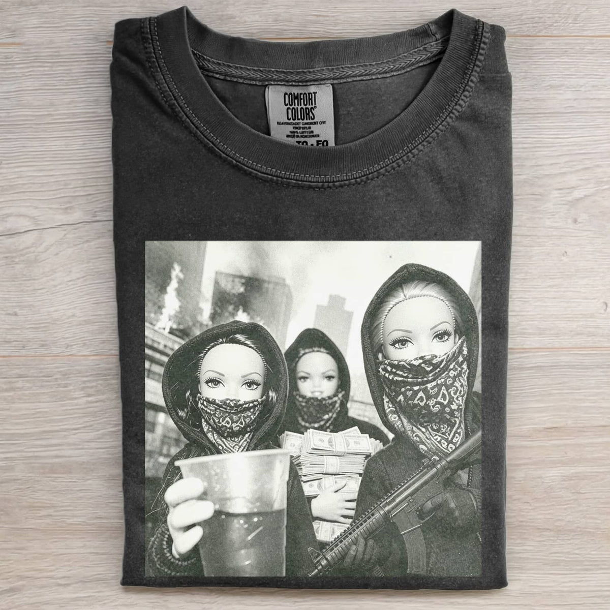 GANGSTER GRIL DOLL FUNNY MEME TEE