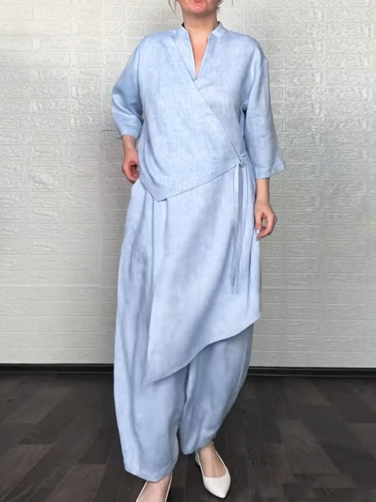 Women's Casual Solid Color Irregular Design Suit