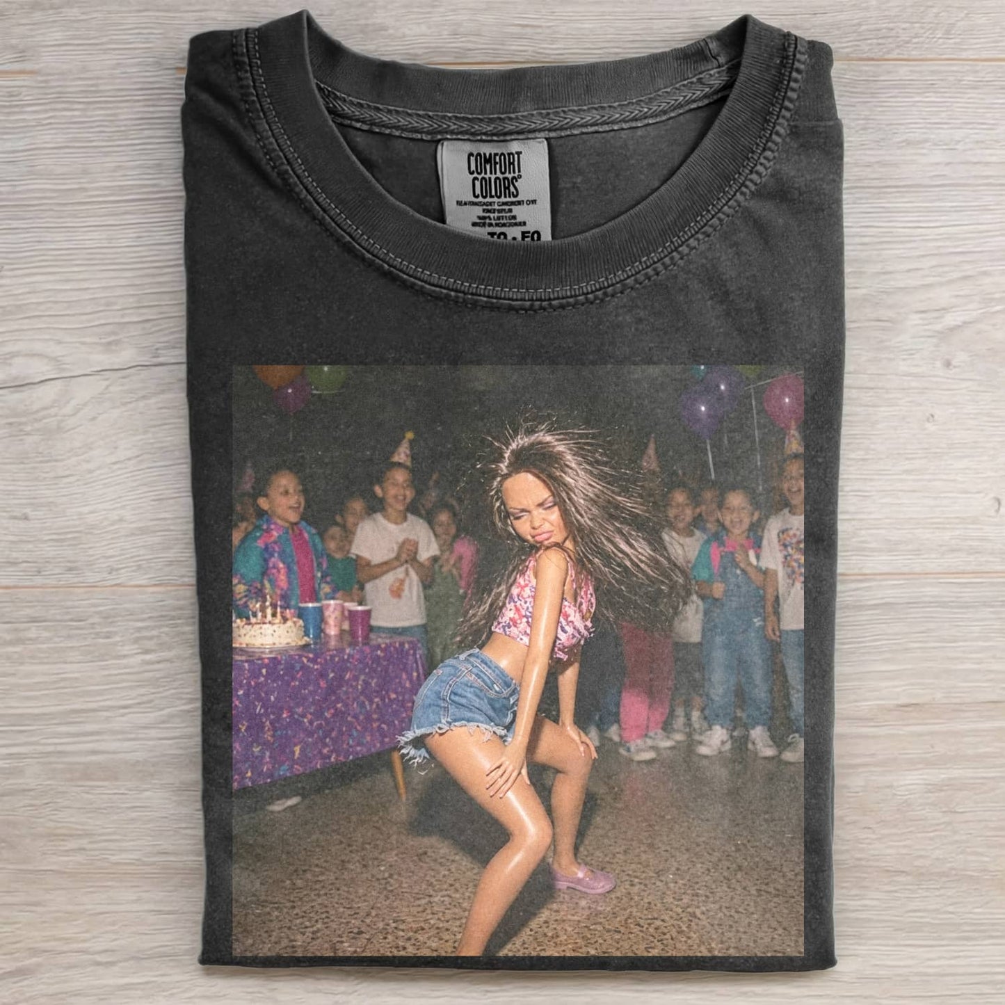 BLACK GIRL DOLL VINTAGE DANCE TEE