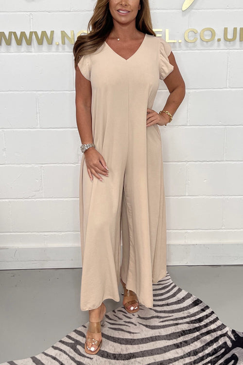Rakkiss™ Loose Casual Short Sleeve Long Jumpsuit