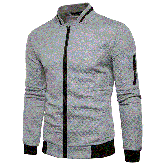 Men's Hoodies & Sweatshirts Zipper Collar Jacket