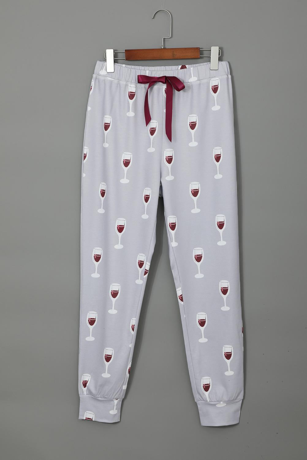 Red Wine Pajama Set