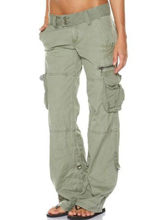 Hip Hugger Comfy Cargo Casual Pants