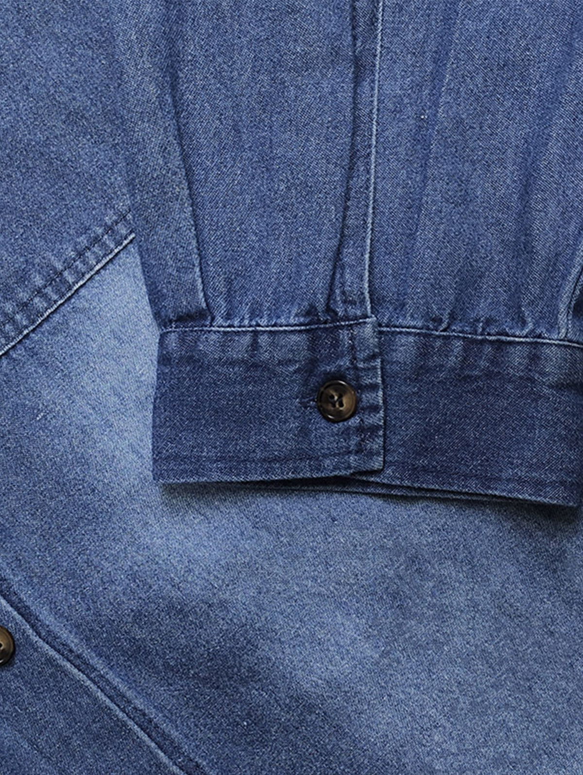 Women's Casual Lapel Button Up Denim Dress