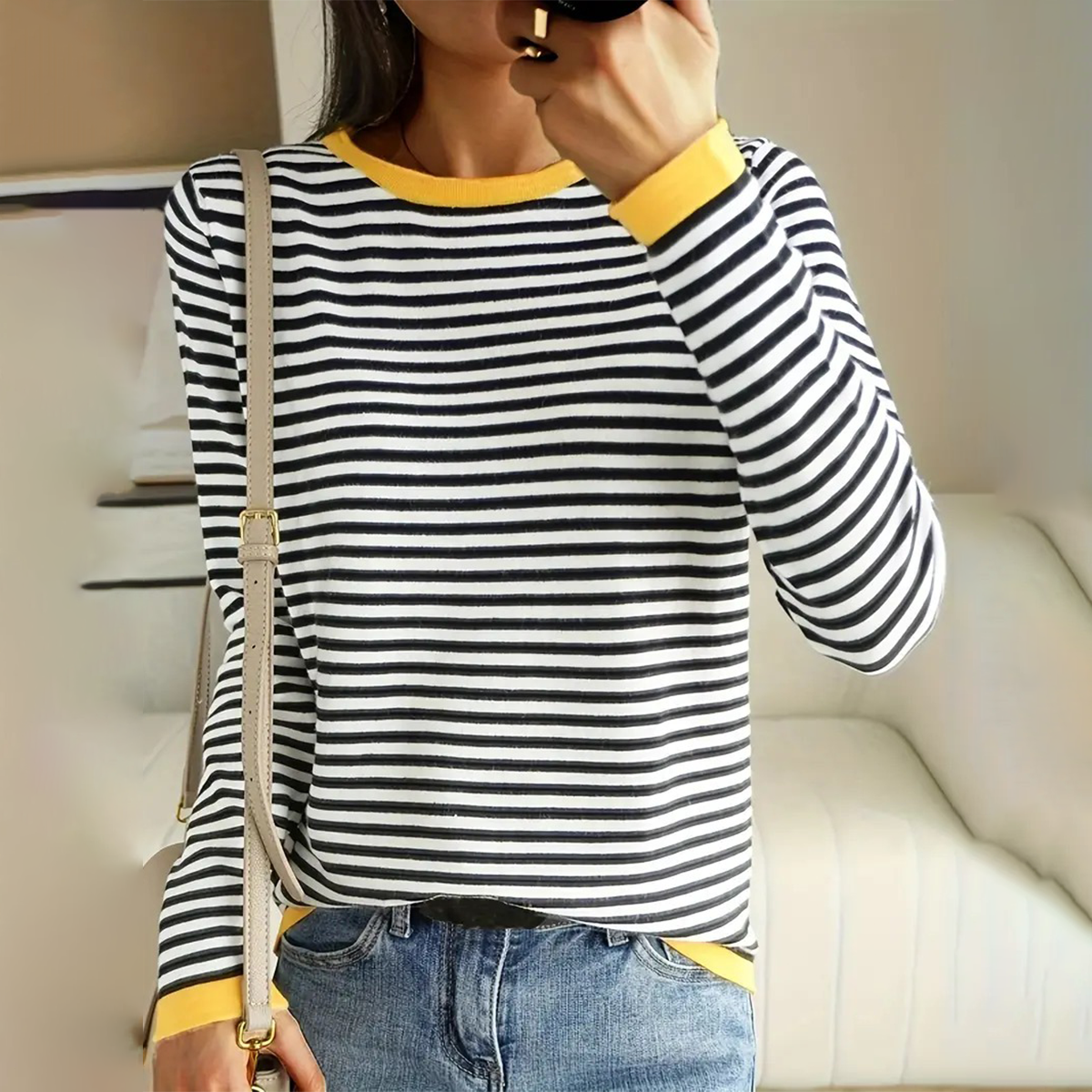 Popular Striped Long Sleeve Top