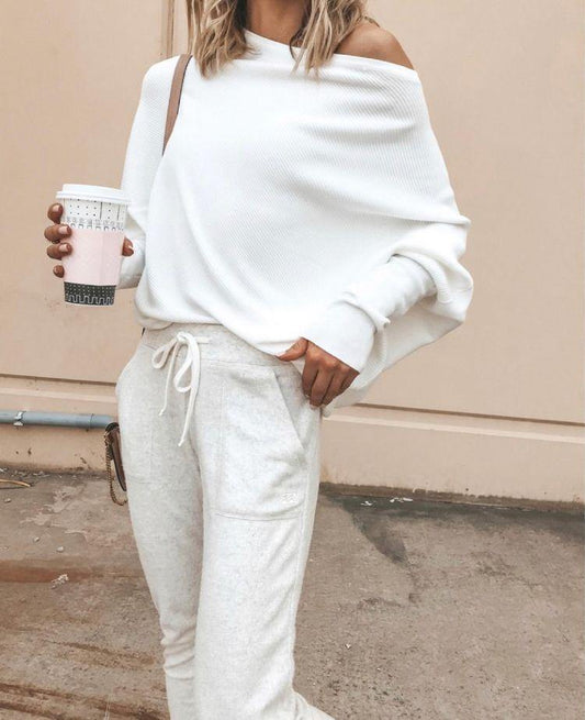 Batwing Sleeve Loose Female's Sweater