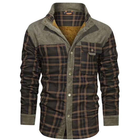 Men's Plaid Warm Shirt