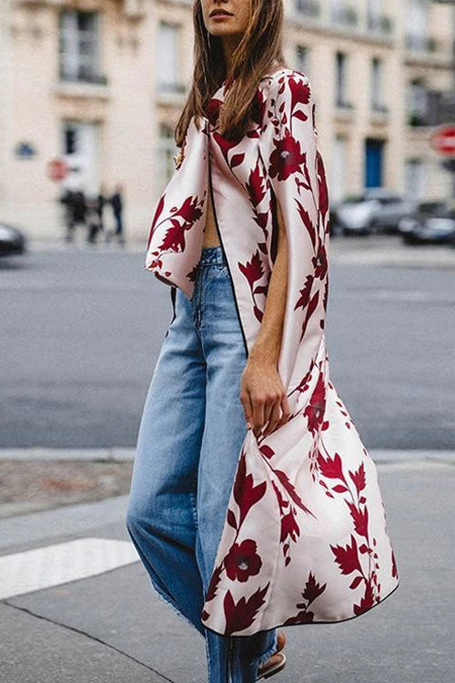 Fashion Chic Loose Bow Tie Shawl Windbreaker