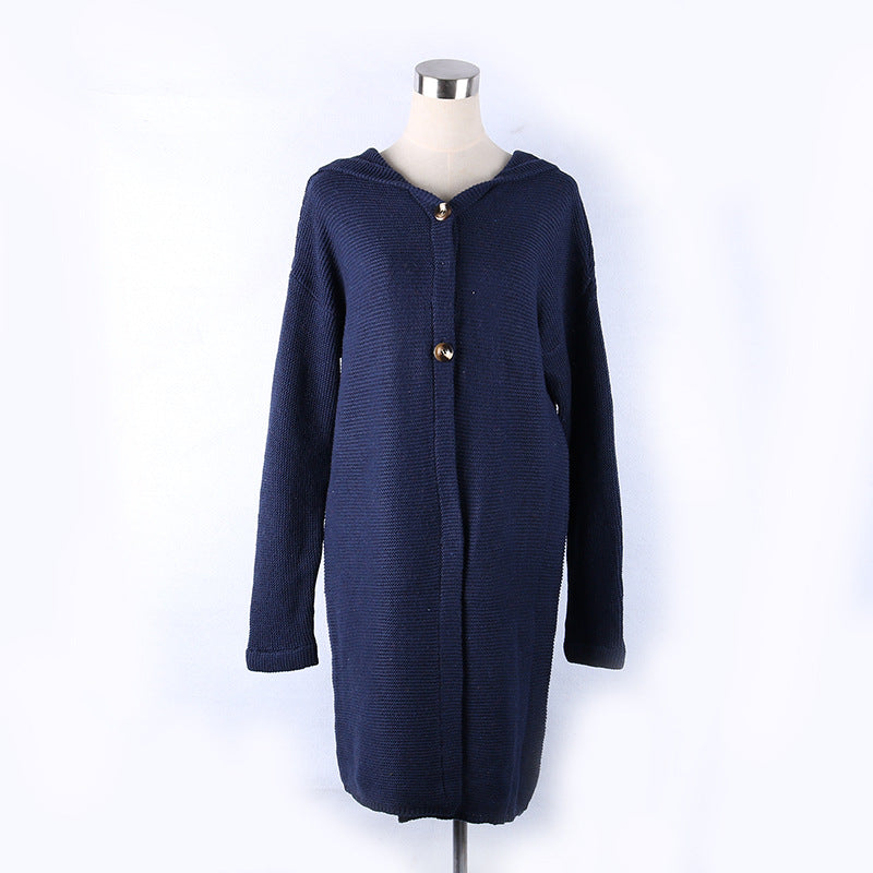 Cardigan Long Hooded Cardigans Sweater