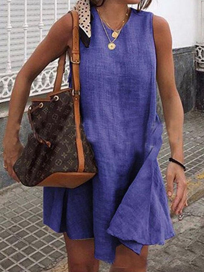 Solid Holiday Mini Dress