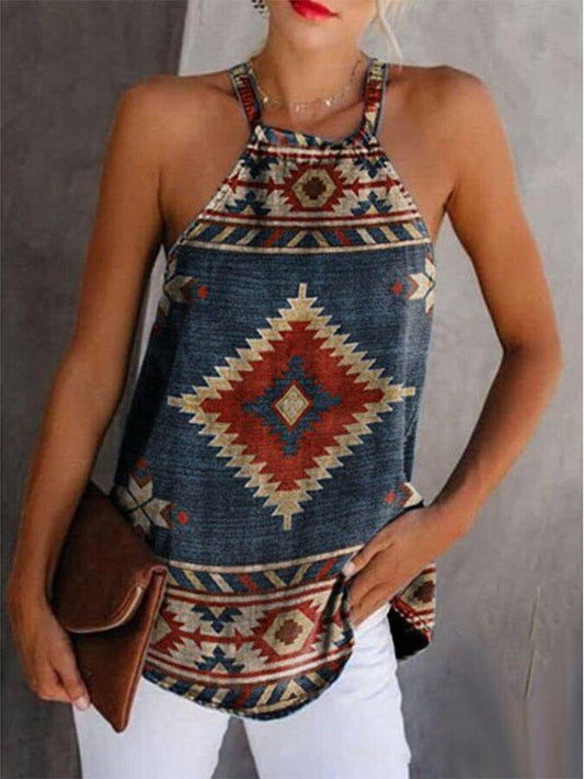 Vintage Print Vest