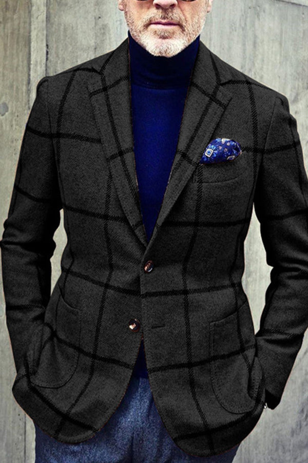 New Plaid Casual Trendy Suit Jacket