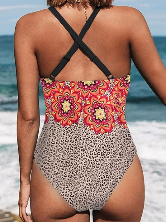 Printed Sexy One Piece Swimsuit