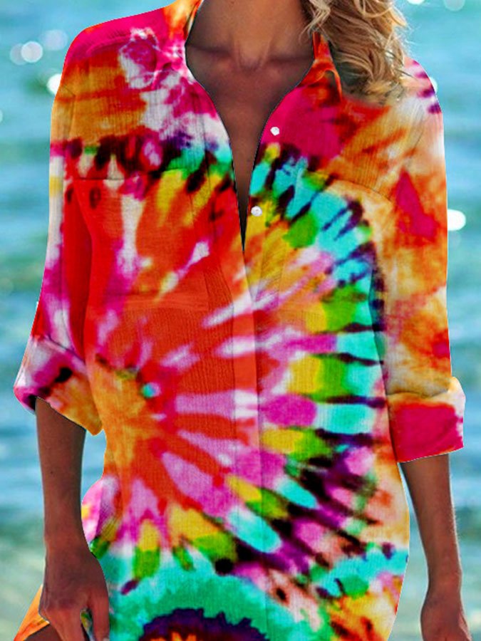 Printed Holiday Casual Shirt