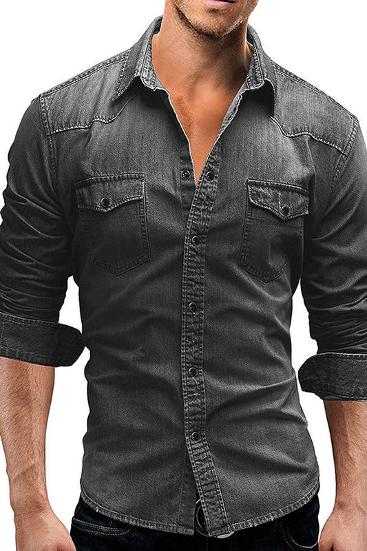 Spring Men's Mid-length Slim Windbreaker Casual Jacket