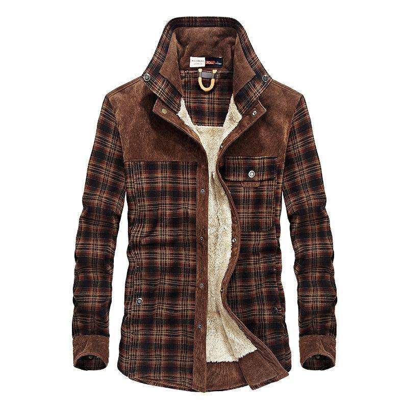Men's Plaid Warm Shirt