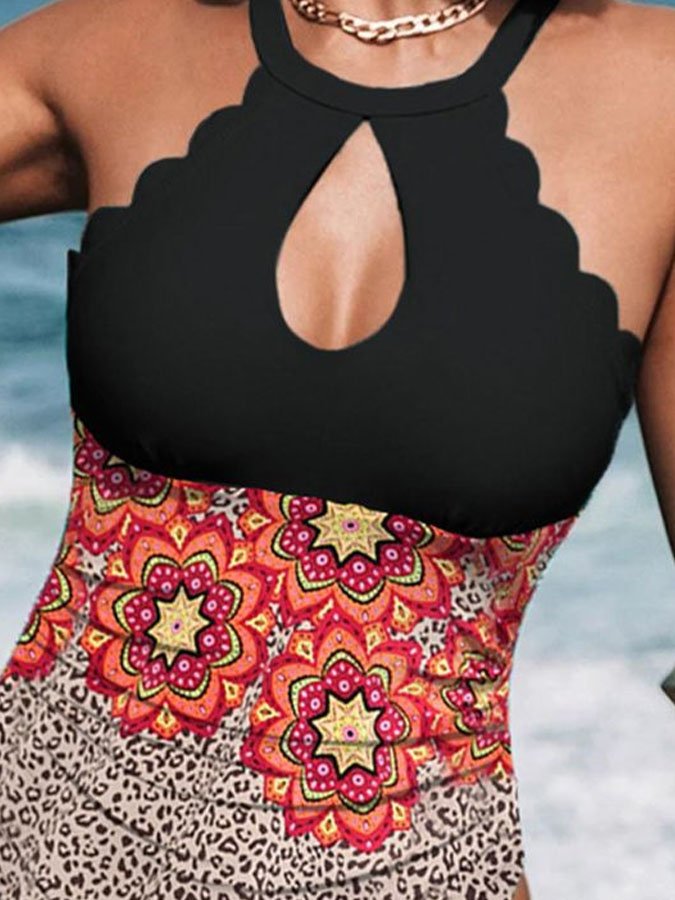 Printed Sexy One Piece Swimsuit