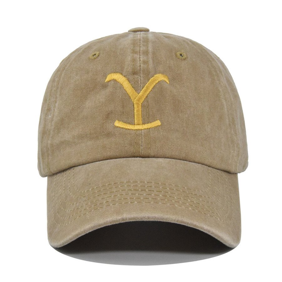 Yellow Stone Embroidery Baseball Cap