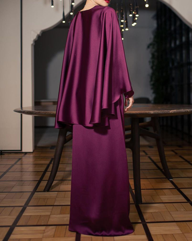 solid color waist dress