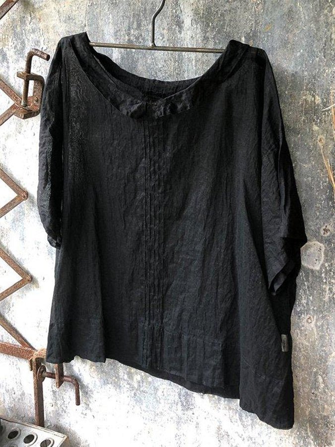Women's Casual Elegant Pure Color Cotton Shirt