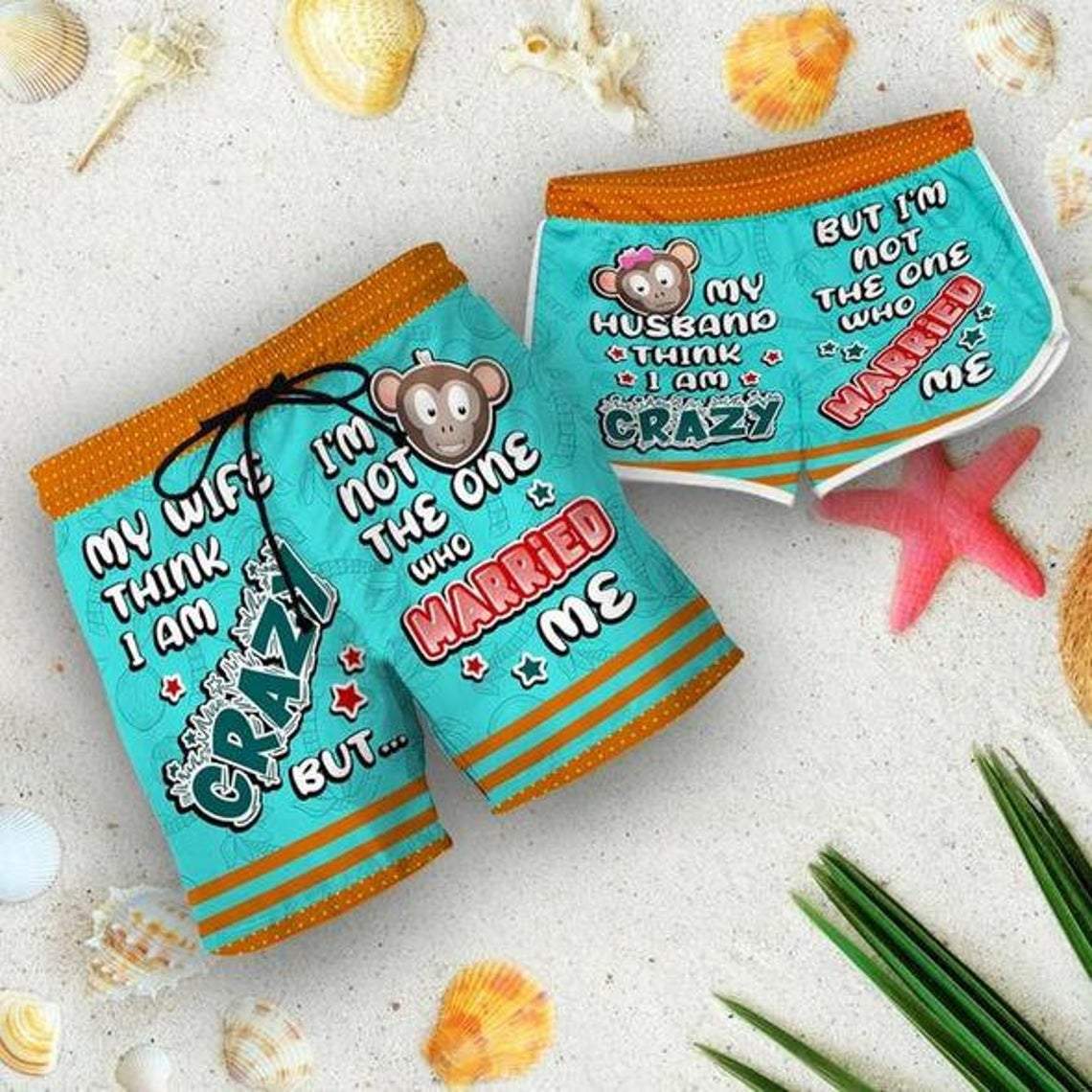 Couple Matching - Crazy Monkeys - Shorts