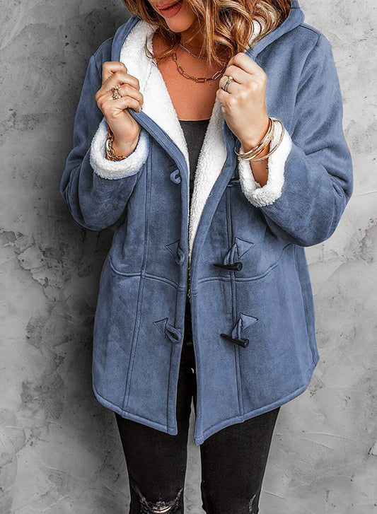 Long Casual Long Sleeve Thermal Jacket