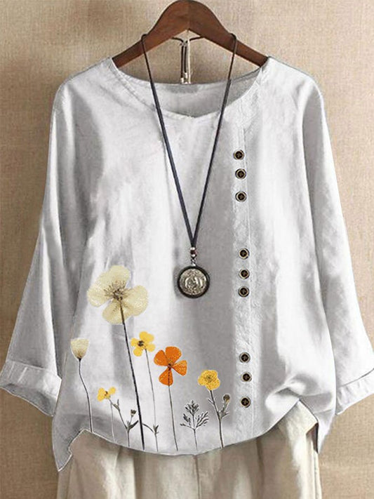 Floral Print Casual Top