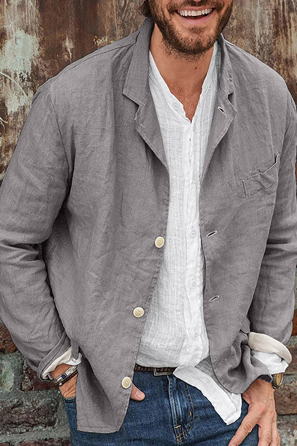 Cotton and Linen Suit Jacket